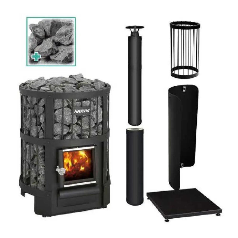Harvia Legend 150 16KW Sauna Stove Package [LEGEND 150 PACKAGE BK] (SAK67219) by SAKSBY WHOLESALE