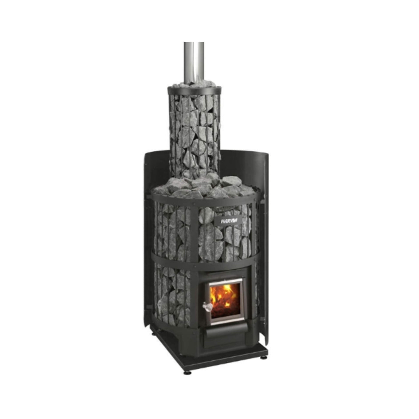 Harvia Legend 150 16KW Wood-Burning Sauna Stove Package [LGND-PKG-BK/SS] (SAK65148) by SAKSBY WHOLESALE