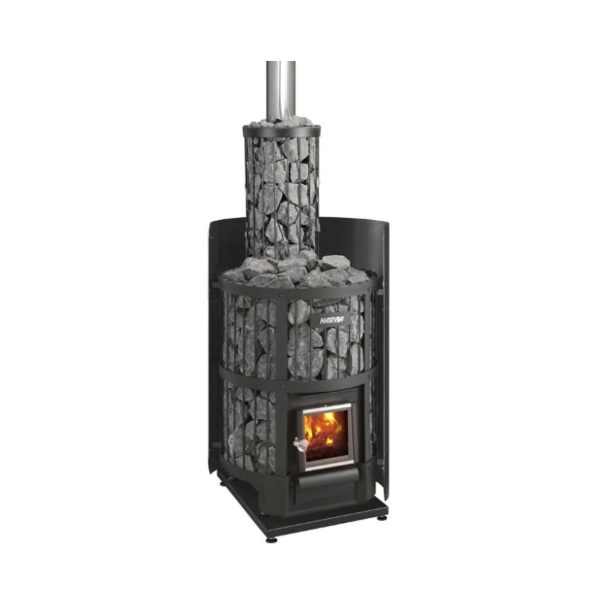 Harvia Legend 150 16KW Wood-Burning Sauna Stove Package [LGND-PKG-BK/SS] (SAK65148) by SAKSBY WHOLESALE