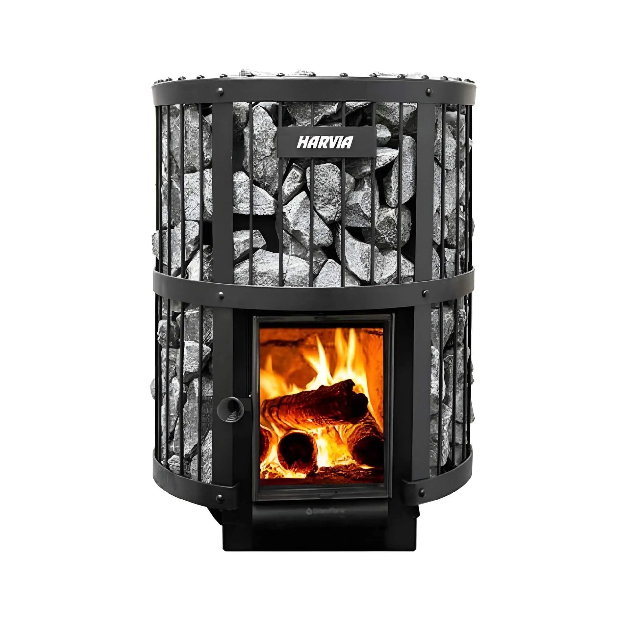 Harvia GreenFlame Legend 240 Wood Sauna Stove With Sauna Stones, 15.9KW [WK200LD] (SAK84935) by SAKSBY WHOLESALE