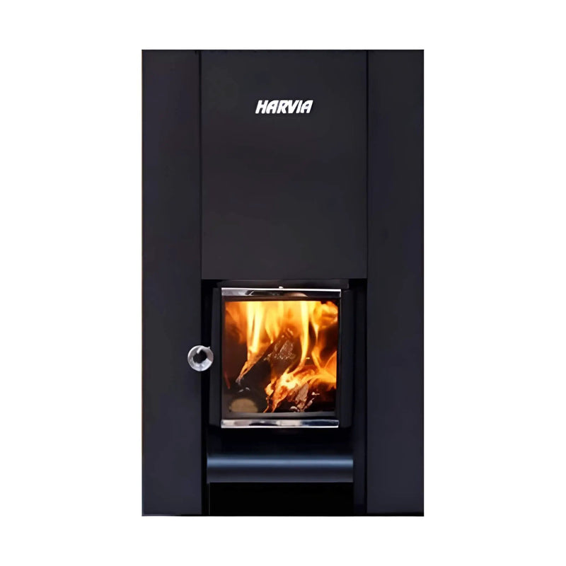 Harvia Linear Black Wood Sauna Stove With Sauna Stones [WK16/20/28OC] (SAK15368) by SAKSBY WHOLESALE