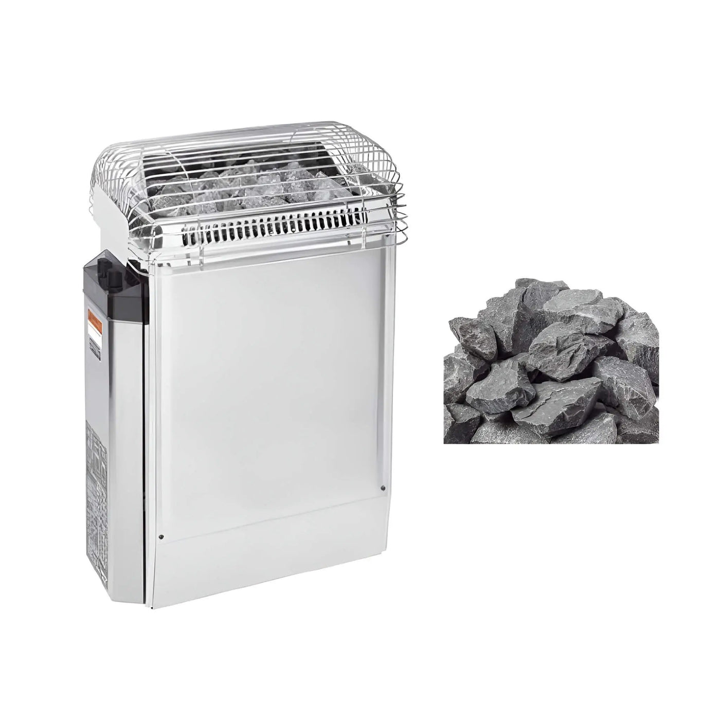 Harvia Topclass KV Stainless Steel Sauna Heater With Built-In Temperature Controls & Sauna Stones [JKV45/60/80] (SAK31695) by SAKSBY WHOLESALE
