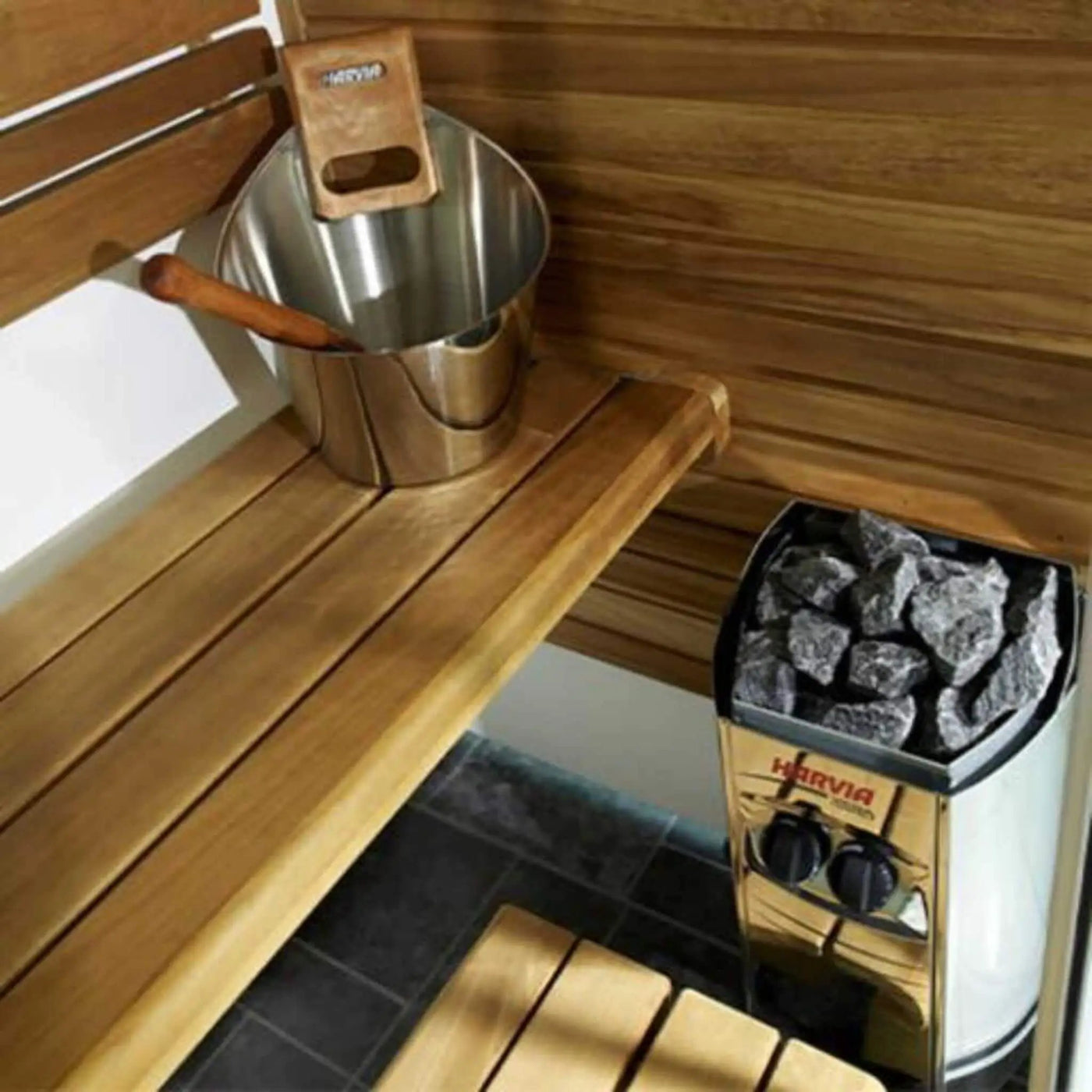 Harvia Vega Compact Electric Steel Sauna Heater With Sauna Stones [VC1700/1900/3500] (SAK48271) by SAKSBY WHOLESALE