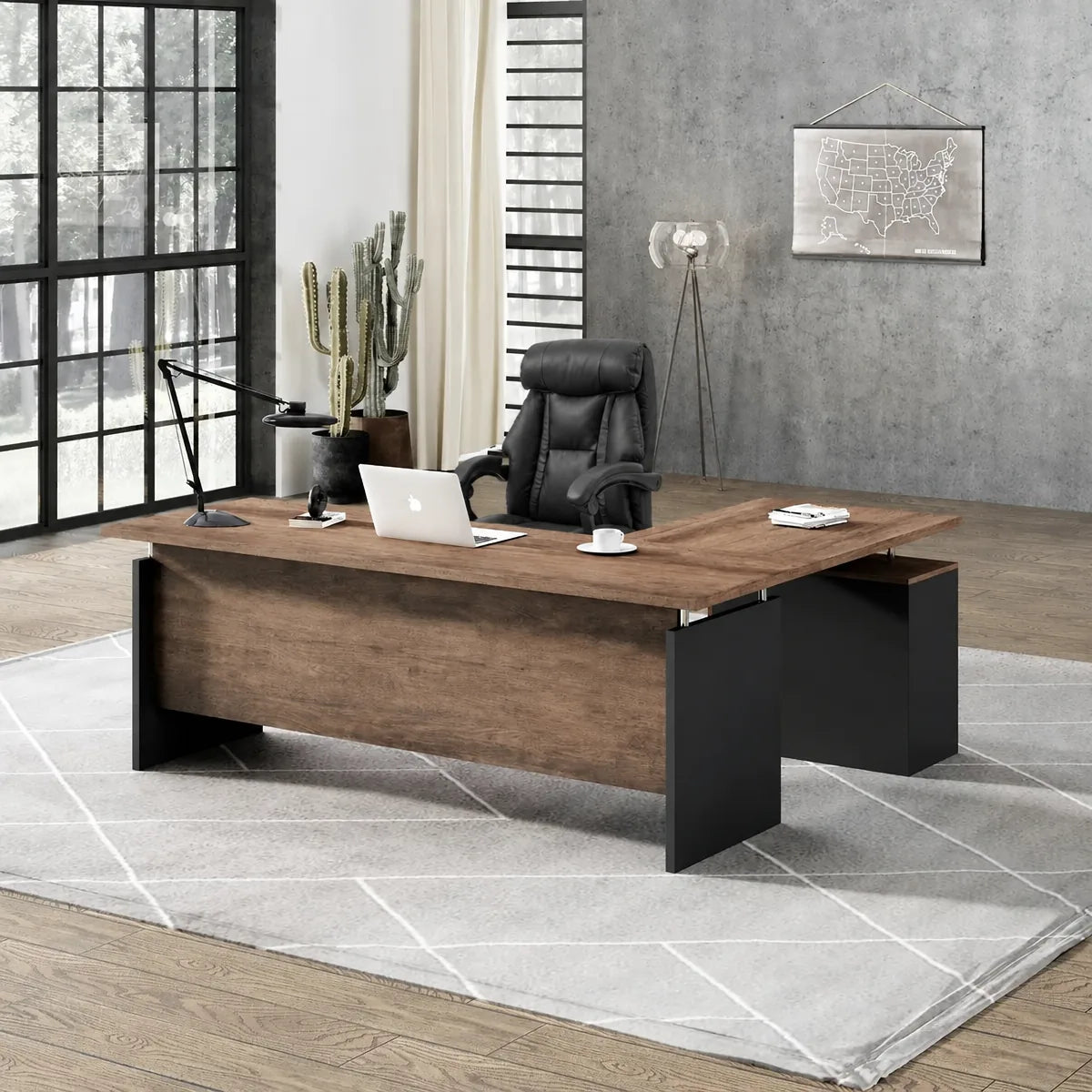 Harwood · Small L-Shaped Executive Desk, photo 2 of 11