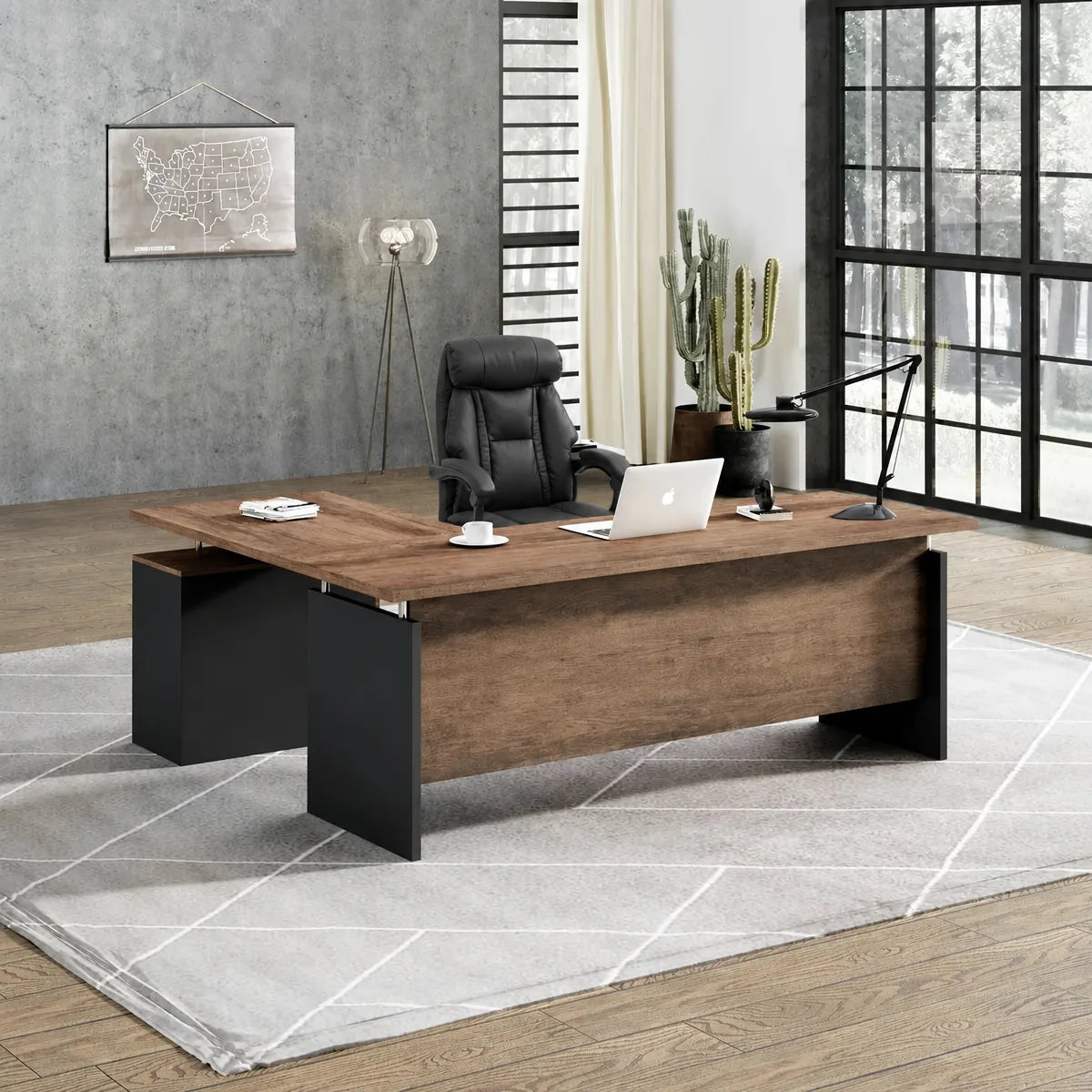 Harwood · Small L-Shaped Executive Desk, photo 5 of 11