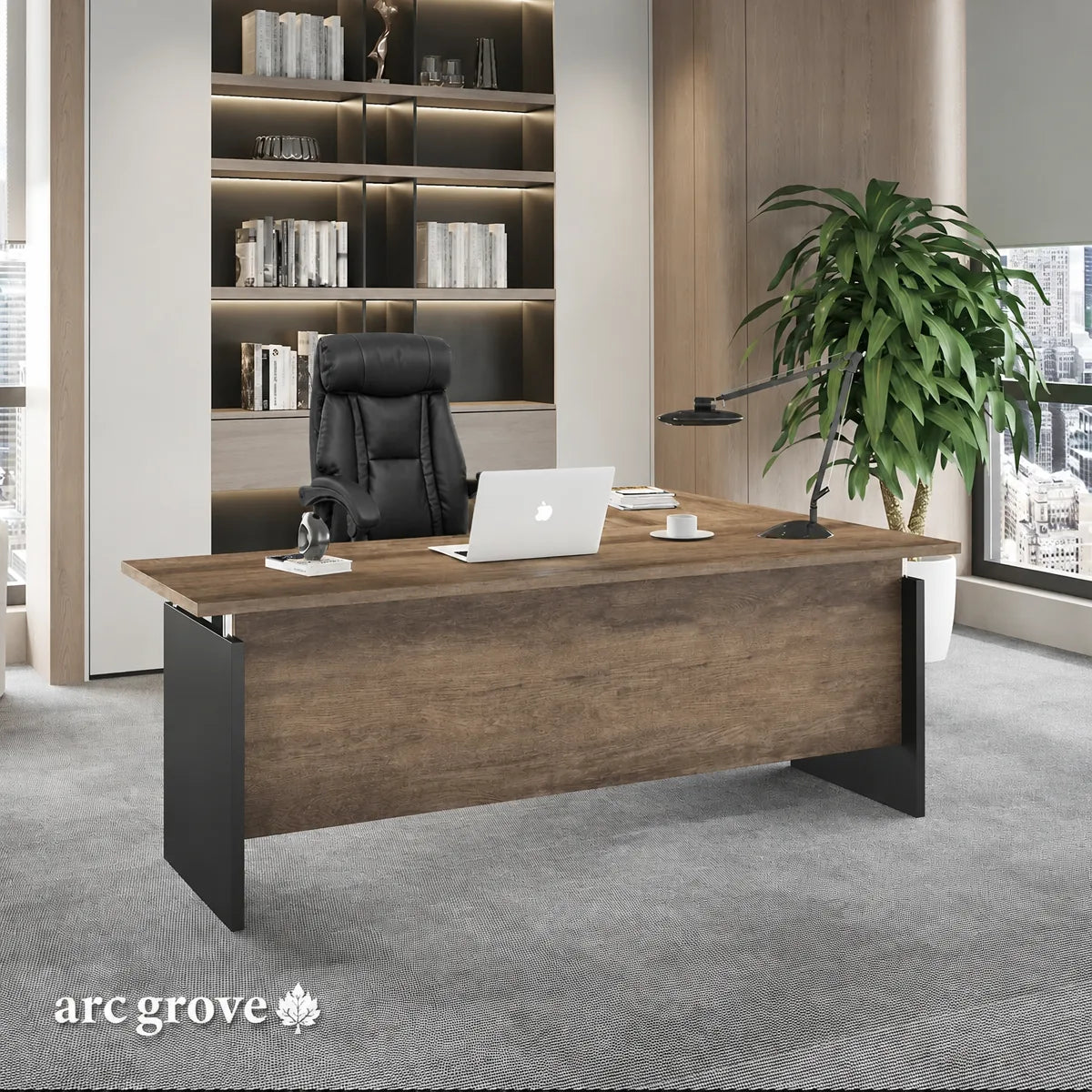 Harwood · Small L-Shaped Executive Desk, photo 6 of 11