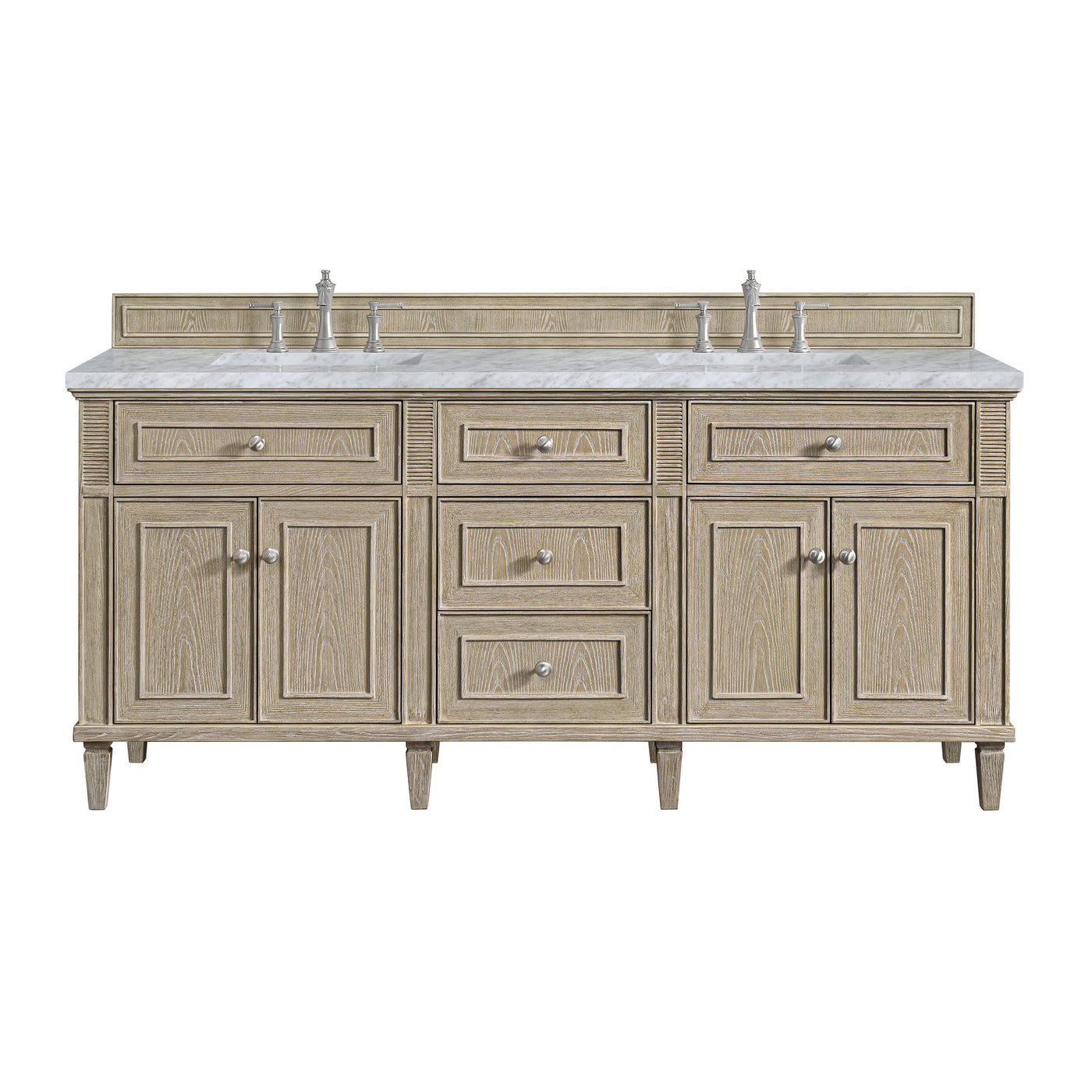 James Martin Lorelai 72" Double Bathroom Vanity, Whitewashed Oak by James Martin