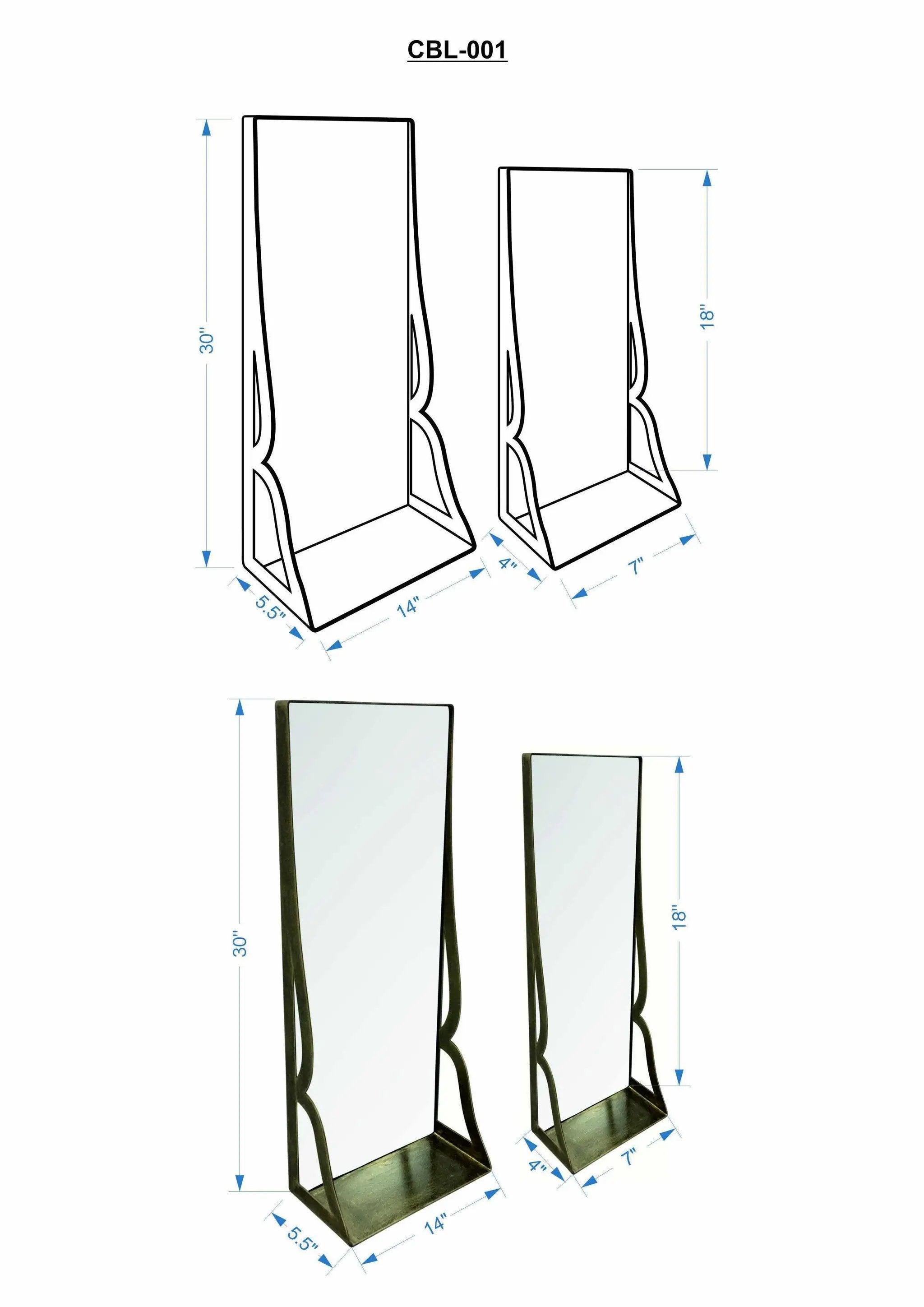 Hayrat Mirror - Clearance by Boutique Rugs