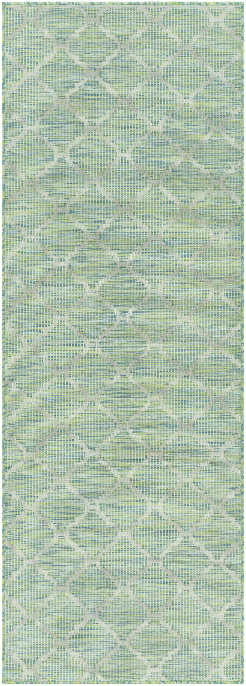 Unique Outdoor Trellis Area Rug, Lime Green - Clearance by Boutique Rugs