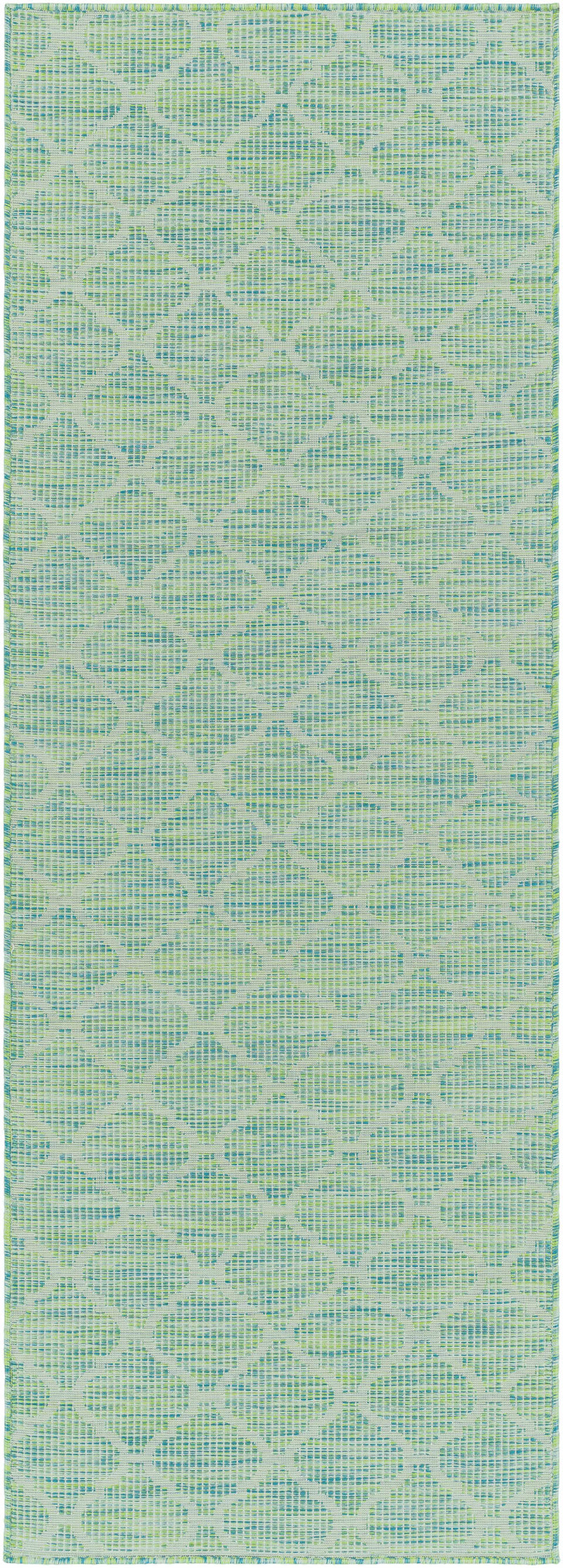 Unique Outdoor Trellis Area Rug, Lime Green - Clearance by Boutique Rugs