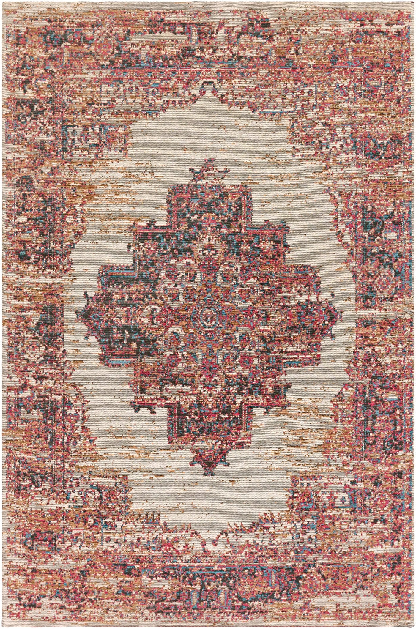 Heaton Red Medallion Area Rug - Clearance by Boutique Rugs