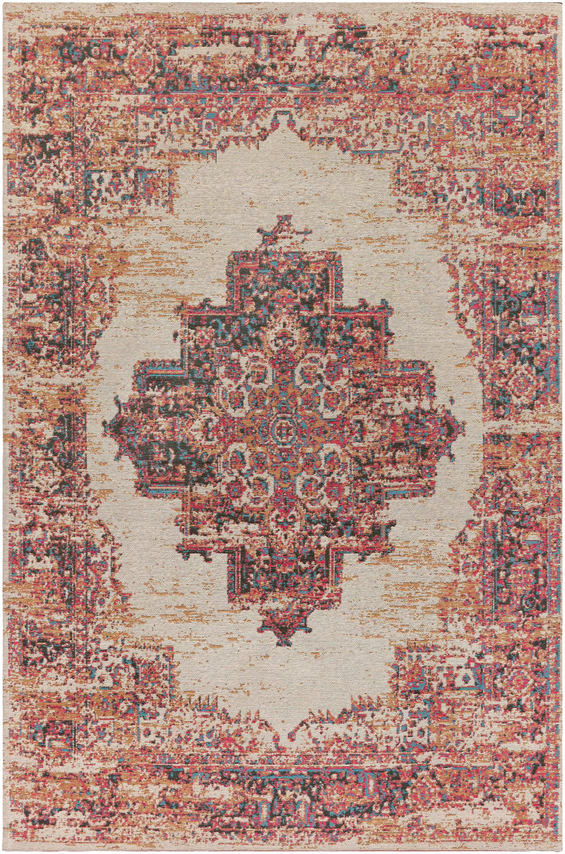 Heaton Red Medallion Area Rug - Clearance by Boutique Rugs