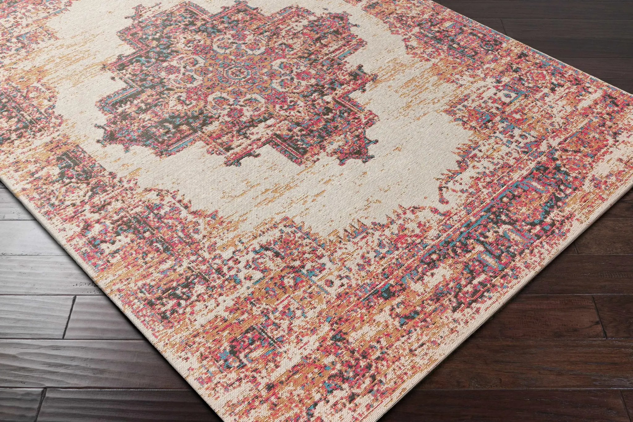 Heaton Red Medallion Area Rug - Clearance by Boutique Rugs