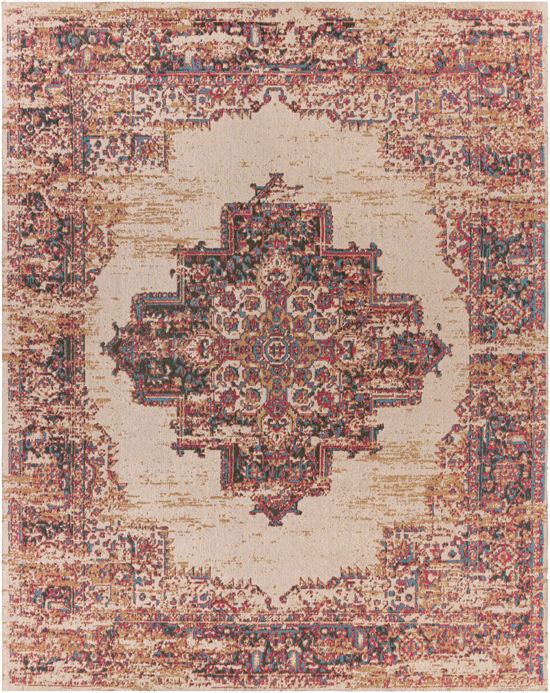 Heaton Red Medallion Area Rug - Clearance by Boutique Rugs