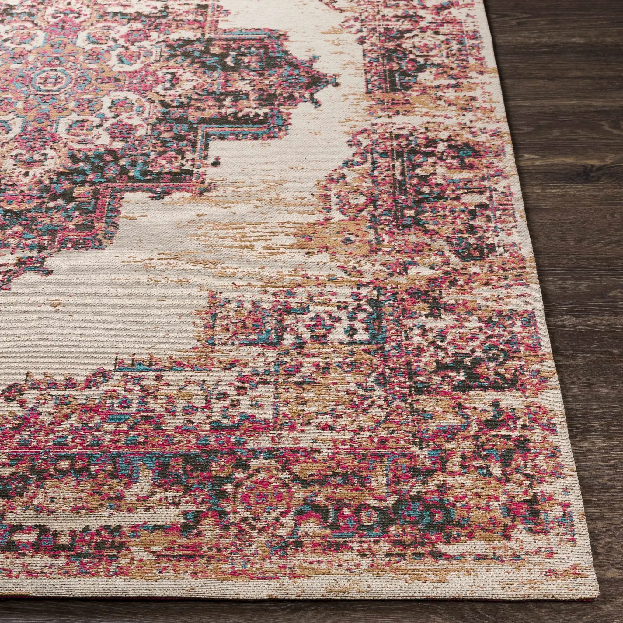 Heaton Red Medallion Area Rug - Clearance by Boutique Rugs