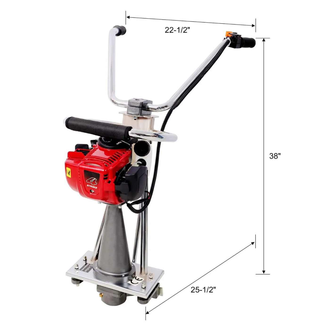 Heavy-Duty 1.5HP 38CC 4-Stroke Gas-Powered Concrete Screed For Concrete Finishing (SAK58769) by SAKSBY WHOLESALE