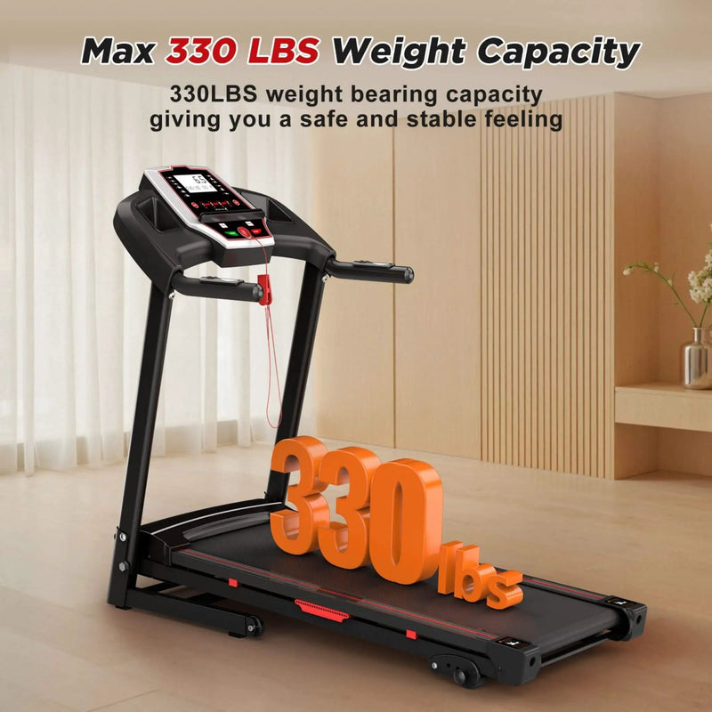 Rovix Portable 3.5HP Space Saving Folding Treadmill W/ Incline & 12 Preset Programs (SAK29735) by SAKSBY WHOLESALE