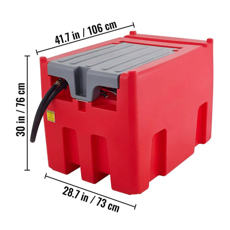 Heavy-Duty 116 Gal Portable Diesel Fuel Transfer Tank With Automatic Pump & Hose (SAK77594) by SAKSBY WHOLESALE