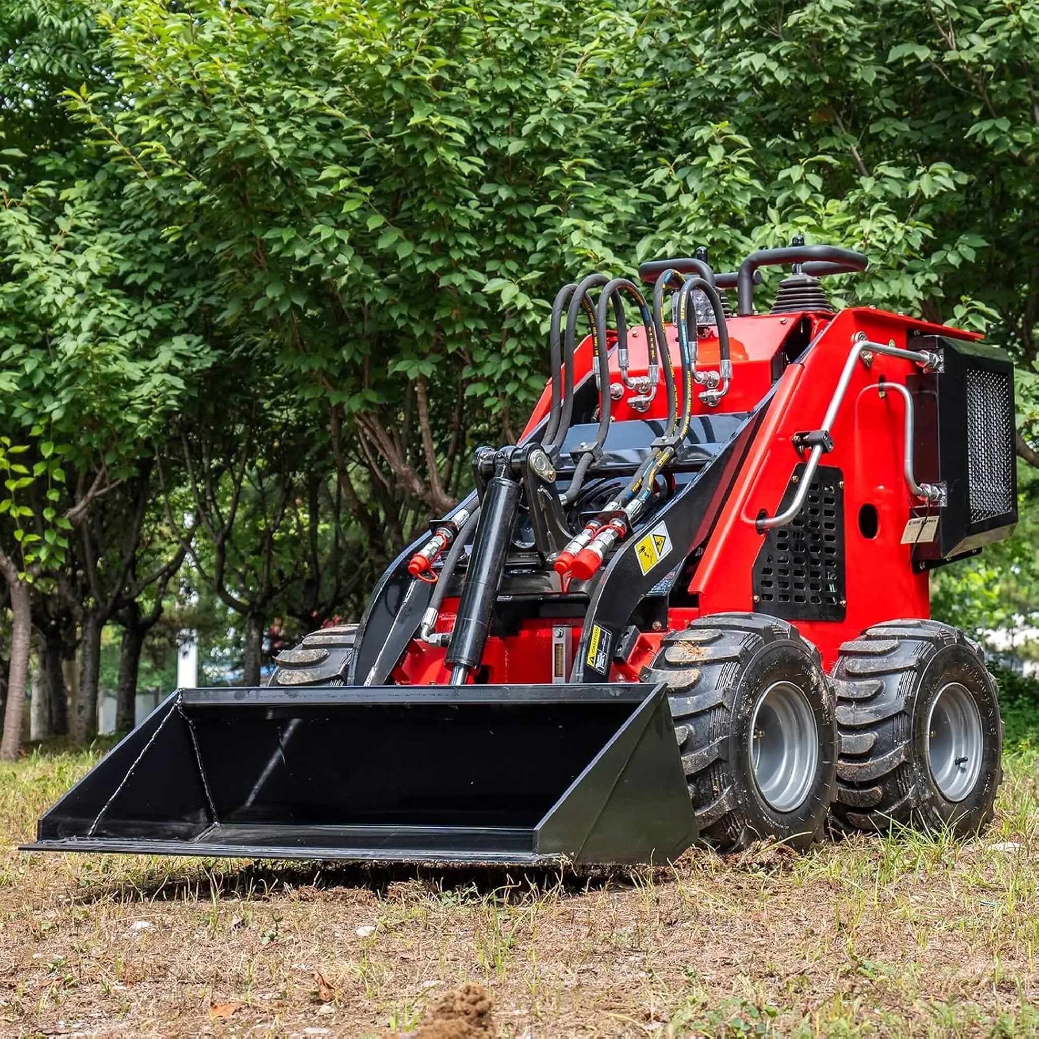 Heavy-Duty 13.5HP Mini Gas Skid Steer Loader With Wide Bucket (SAK69105) by SAKSBY WHOLESALE