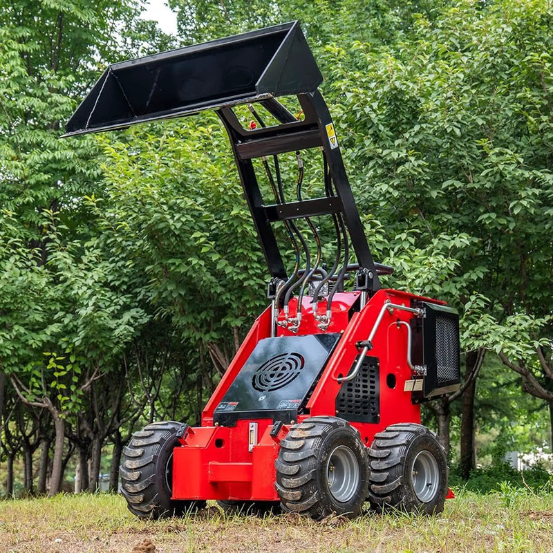 Heavy-Duty 13.5HP Mini Gas Skid Steer Loader With Wide Bucket (SAK69105) by SAKSBY WHOLESALE