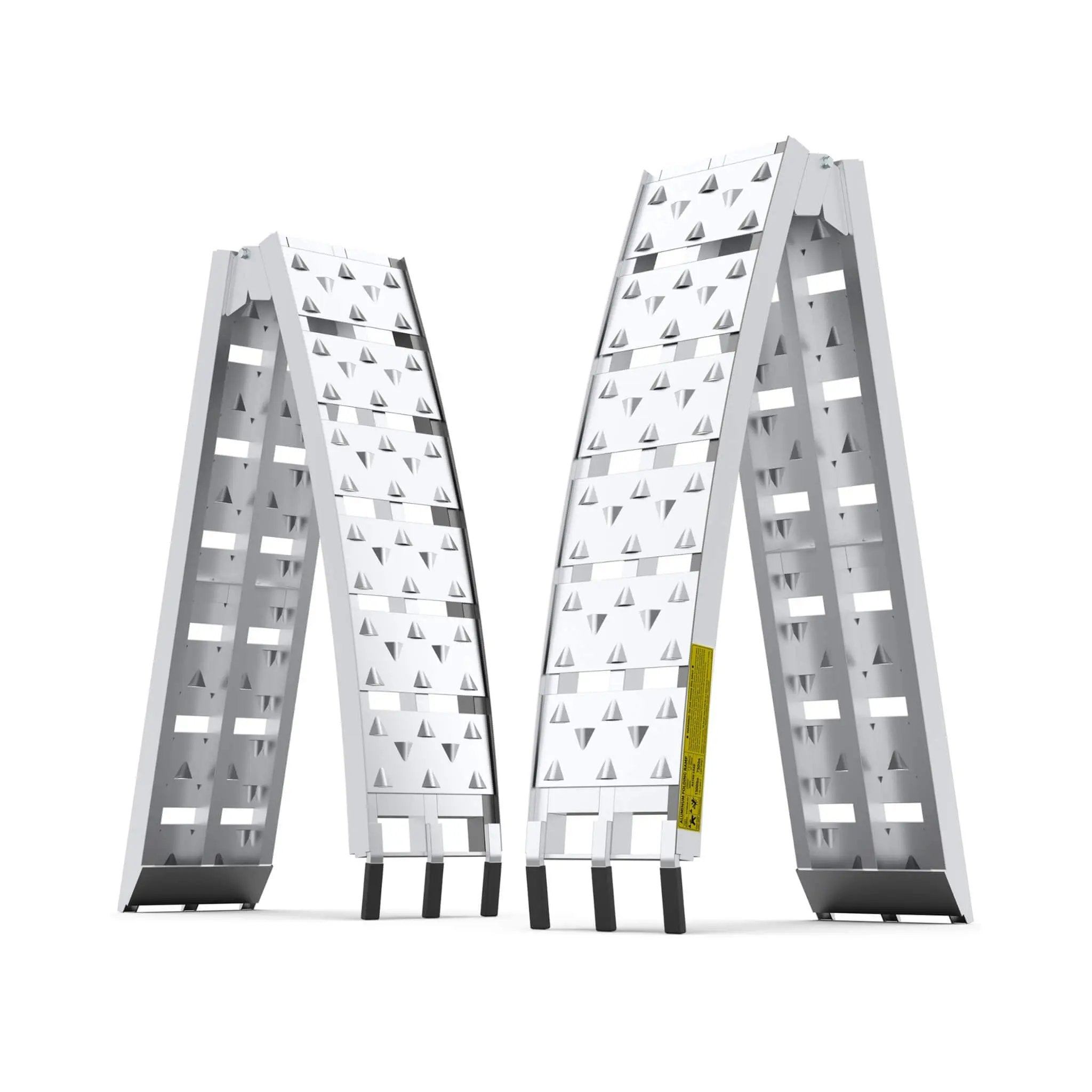 Heavy-Duty 1500LB 7.5FT Folding Aluminum Loading Ramps Set (SAK30158) by SAKSBY WHOLESALE