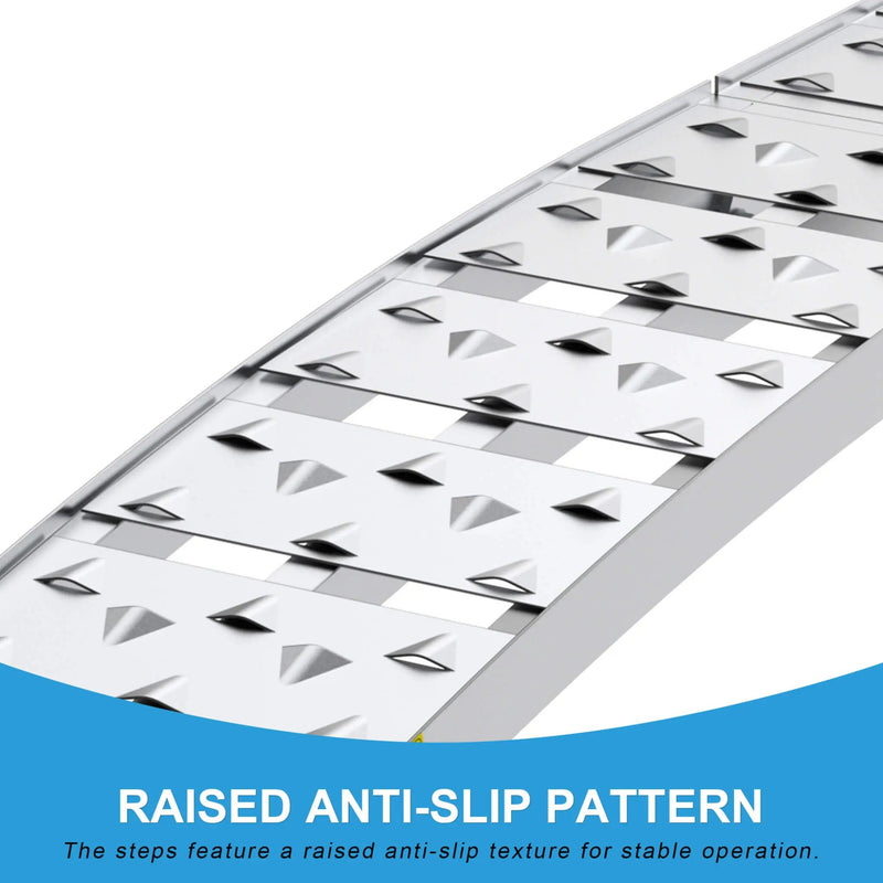 Heavy-Duty 1500LB 7.5FT Folding Aluminum Loading Ramps Set (SAK30158) by SAKSBY WHOLESALE