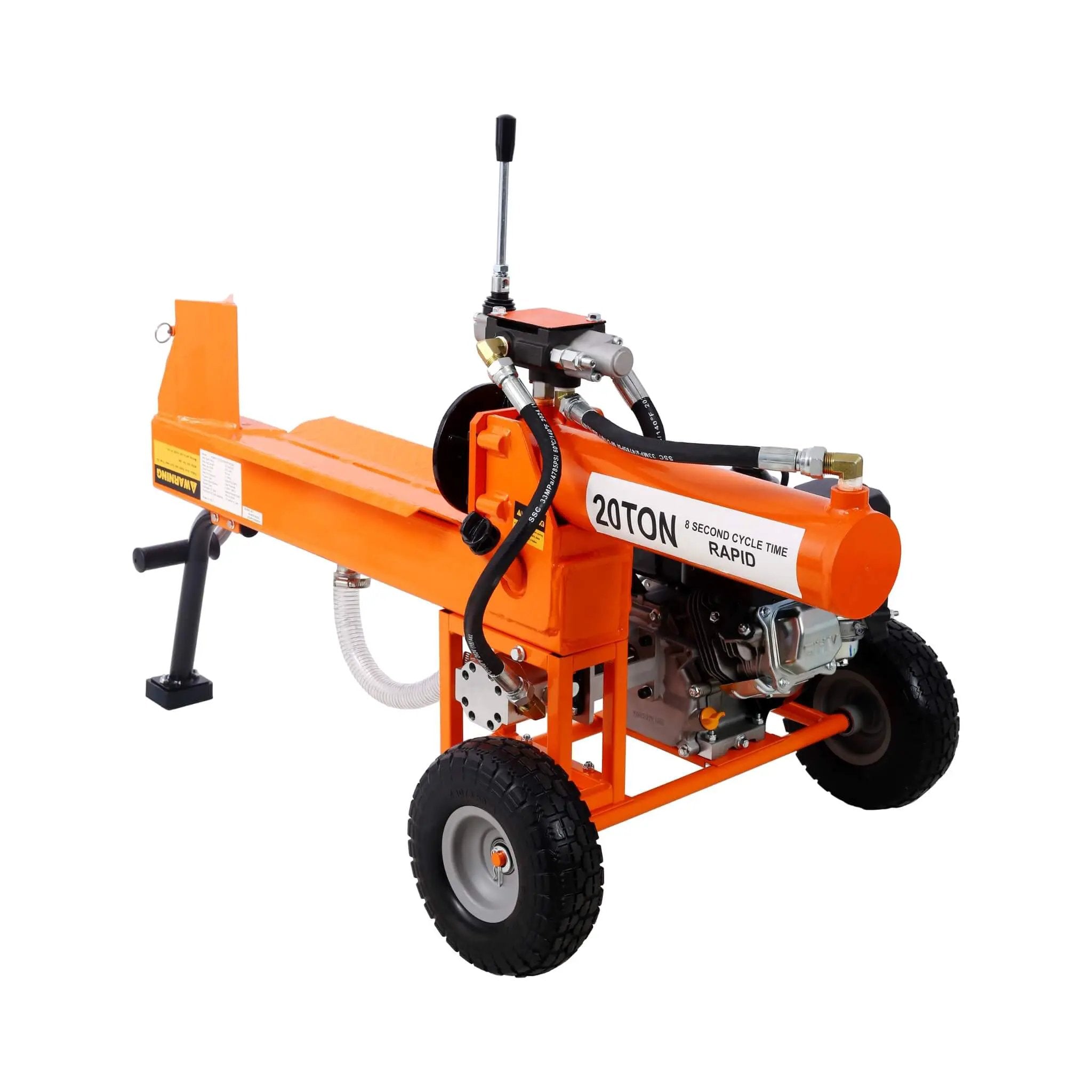 Heavy-Duty 20-Ton 7HP Portable Log Splitter With Auto-Return Hydraulic Ram (SAK15842) by SAKSBY WHOLESALE