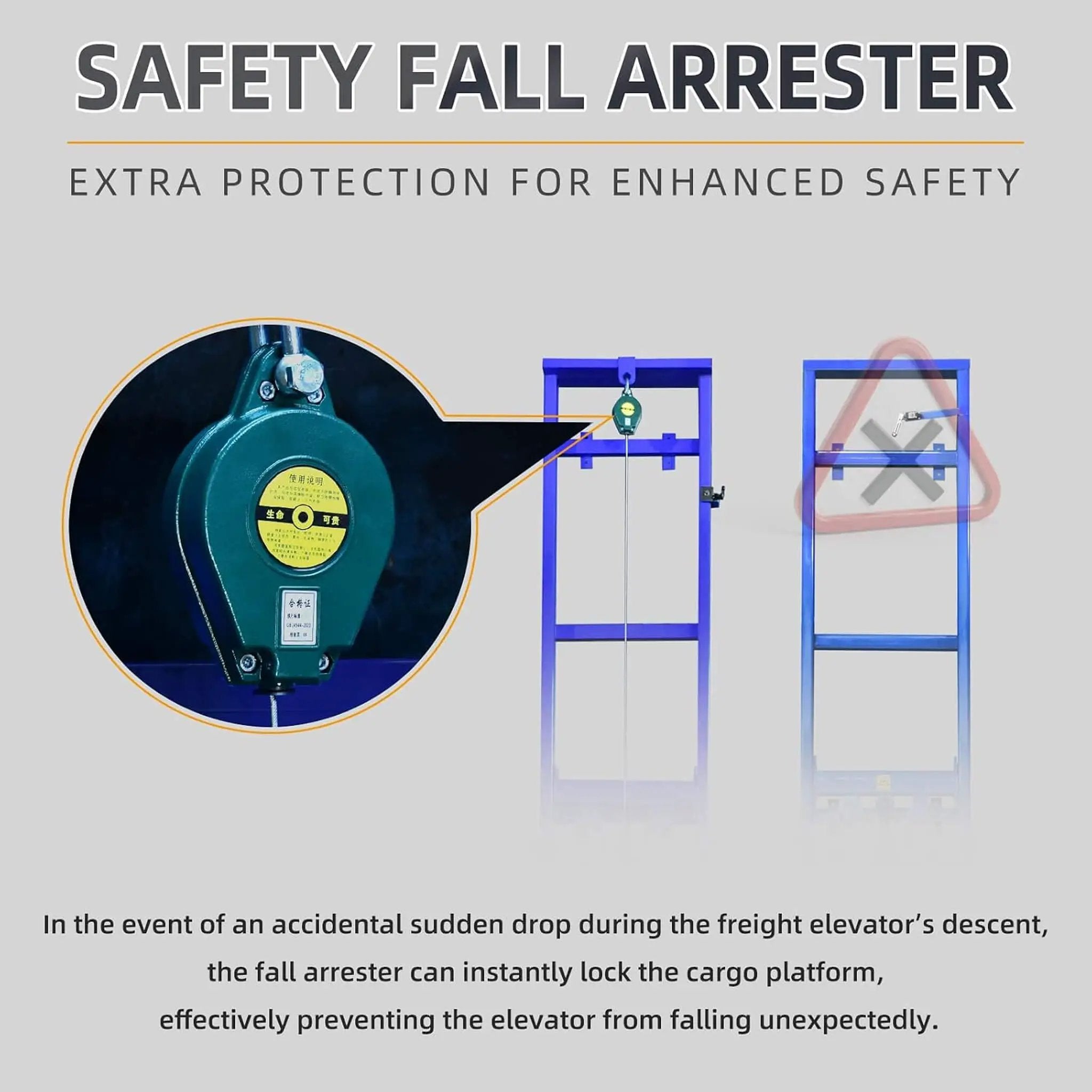 Heavy-Duty 2200 LBS Electric Hydraulic Lift Platform With Anti-Fall (SAK19456) by SAKSBY WHOLESALE