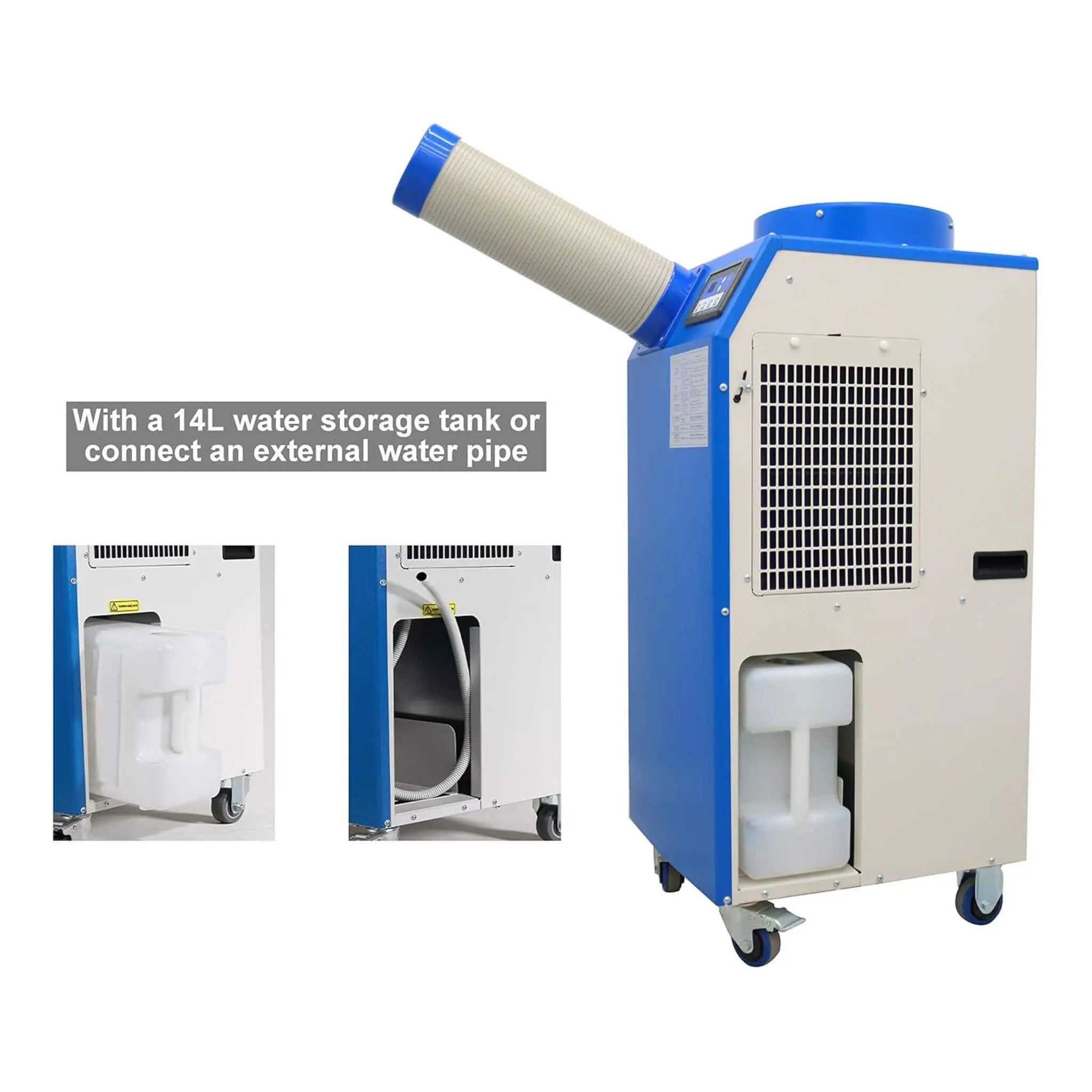 Heavy-Duty 220V Portable 11K BTU Outdoor Industrial Spot Cooler Air Conditioner (SAK59327) by SAKSBY WHOLESALE