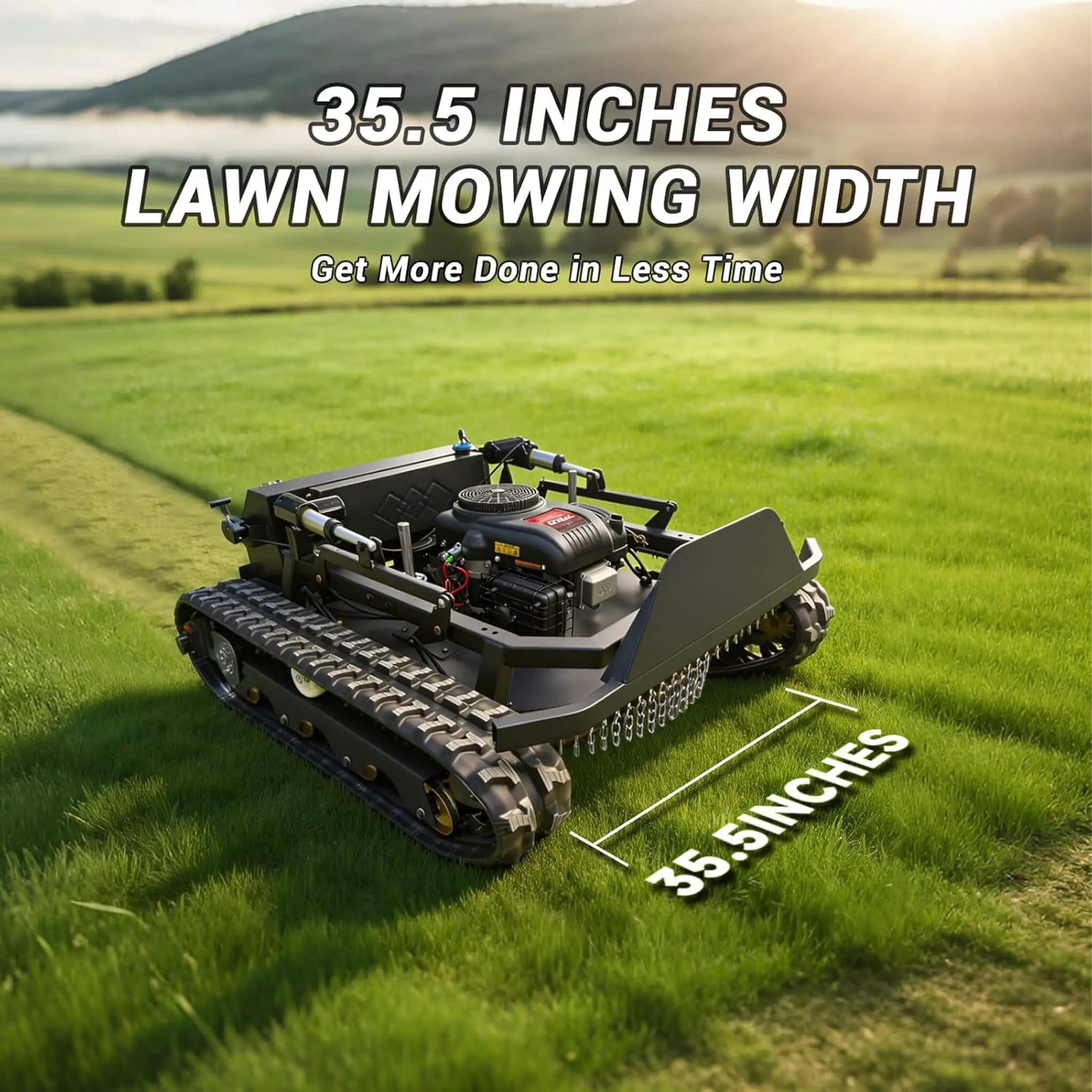 Heavy-Duty 23HP Remote-Controlled Track Mower With 35-Inch Deck (SAK62581) by SAKSBY WHOLESALE