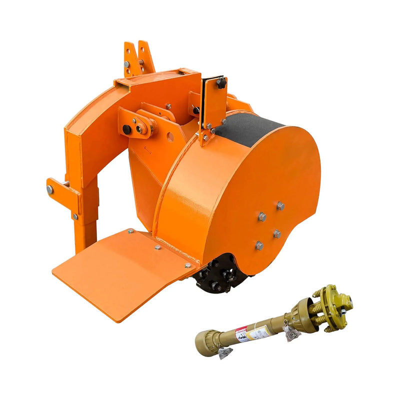 Heavy-Duty 24-Inch 3-Point PTO Powered Stump Grinder For 15-45HP Tractors [PTO Shaft Included] (SAK81536) by SAKSBY WHOLESALE