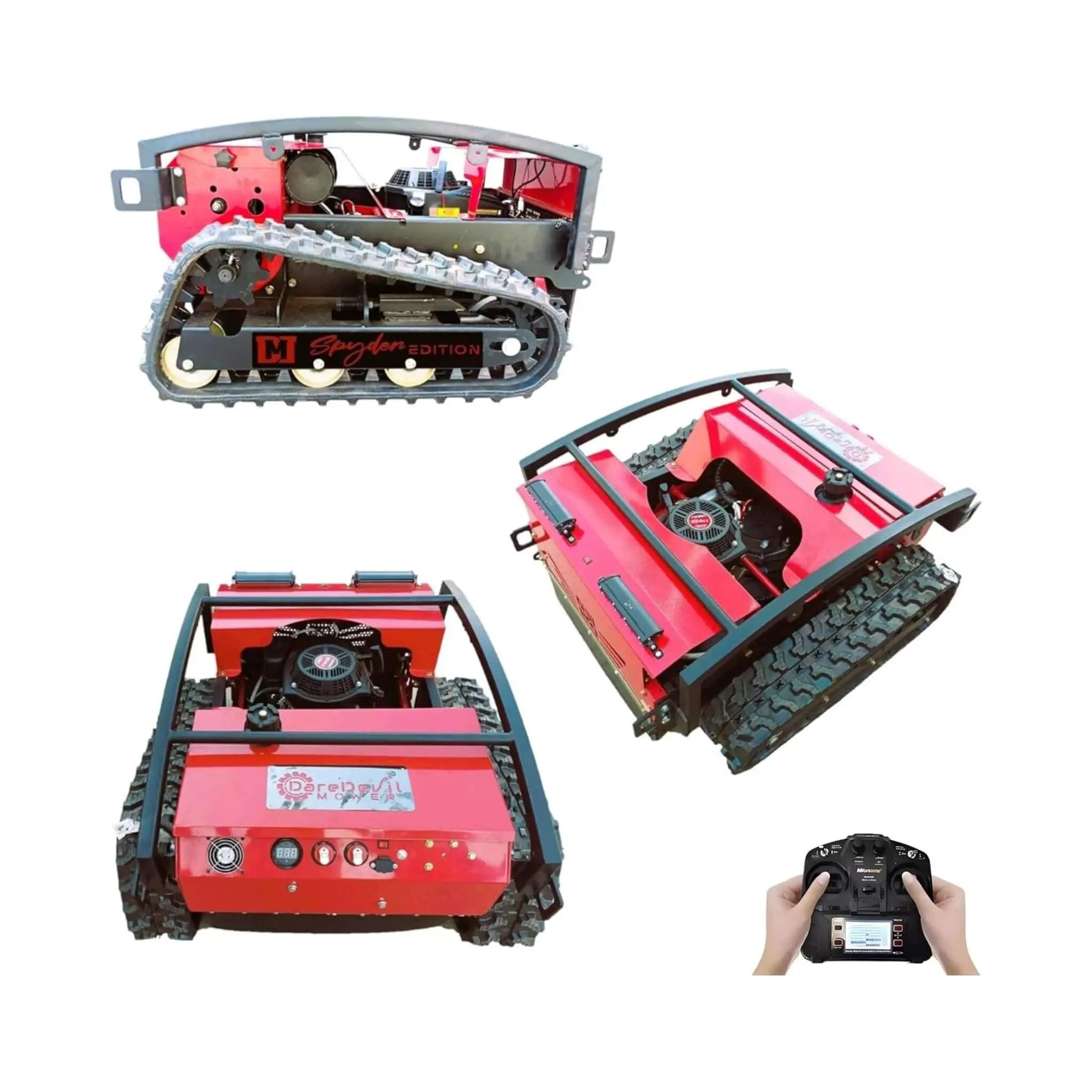 Heavy-Duty 24-Inch 9HP Commercial Remote-Controlled Lawn Mower With Snow Plow (SAK31078) by SAKSBY WHOLESALE