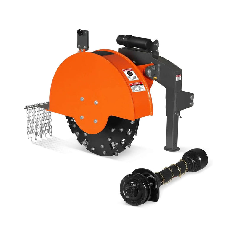 Heavy-Duty 30-Inch 3-Point PTO Stump Grinder For 40-100HP Tractors [PTO Shaft Included] (SAK47092) by SAKSBY WHOLESALE