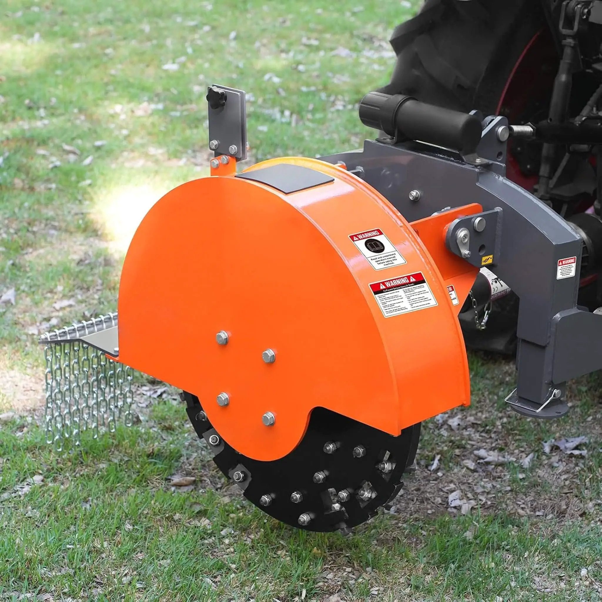 Heavy-Duty 30-Inch 3-Point PTO Stump Grinder For 40-100HP Tractors [PTO Shaft Included] (SAK47092) by SAKSBY WHOLESALE