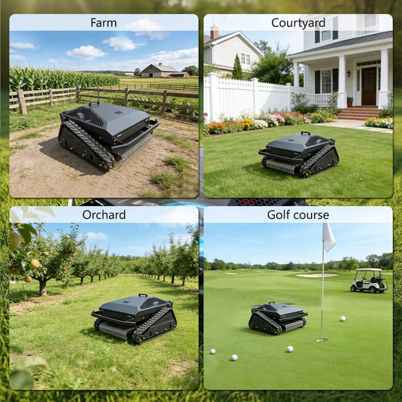 Heavy-Duty 452CC 31-Inch Remote-Controlled Tracked Lawn Mower (SAK38617) by SAKSBY WHOLESALE