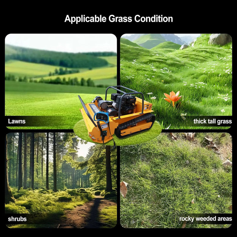 Heavy-Duty 459CC Commercial Remote-Controlled Hybrid Mower (SAK68124) by SAKSBY WHOLESALE
