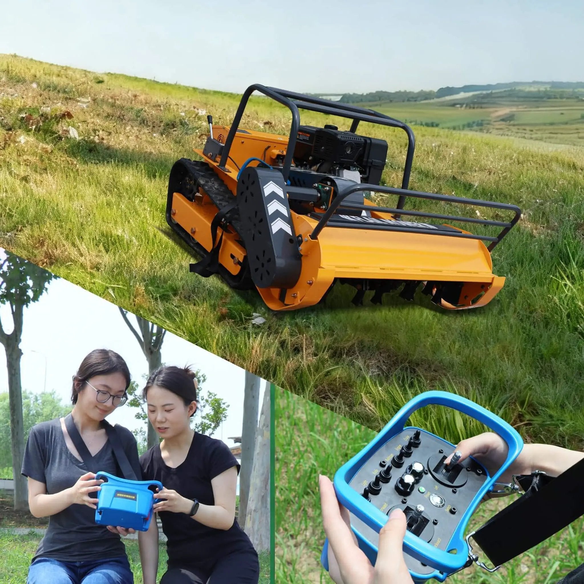 Heavy-Duty 459CC Commercial Remote-Controlled Hybrid Mower (SAK68124) by SAKSBY WHOLESALE