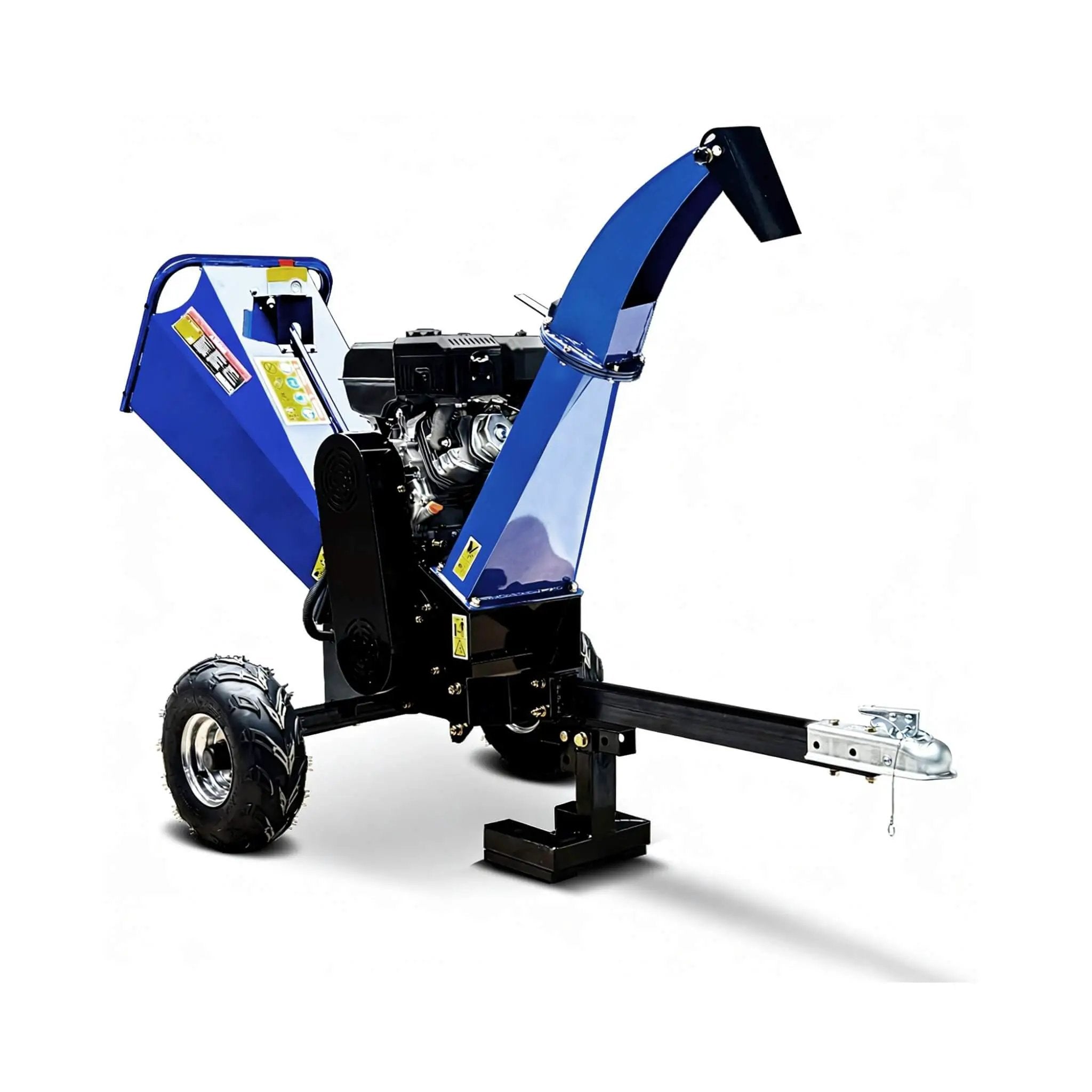 Heavy-Duty 5-Inch 15HP 420CC Gas Drum Wood Chipper Shredder With Electric Start And Tow Hitch (SAK48652) by SAKSBY WHOLESALE