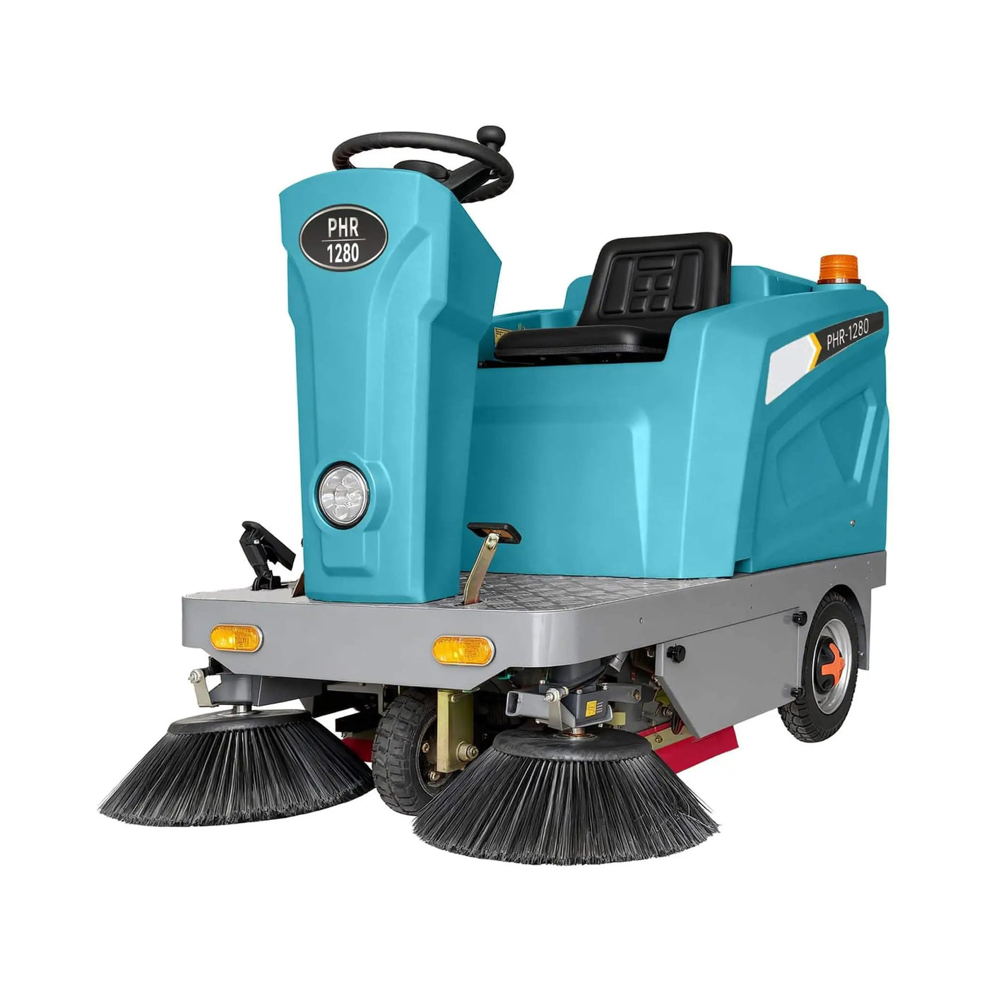 Heavy-Duty 51-Inch Electric Ride-On Floor Industrial Sweeper With Dustbin & Water Tank (SAK69418) by SAKSBY WHOLESALE