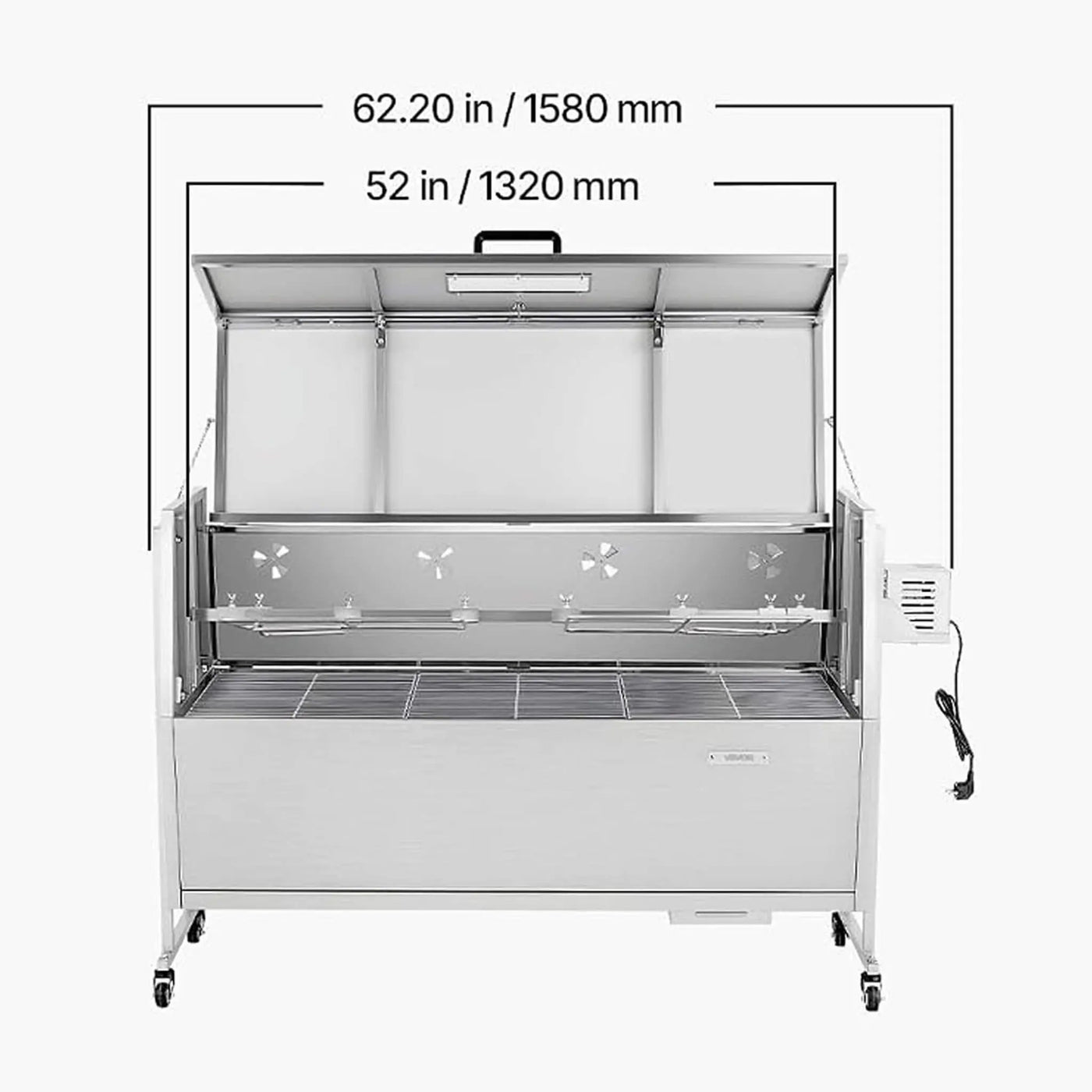 Heavy-Duty Spit Roaster Rotisserie BBQ Grill For Pig, Lamb And Chicken (SAK59286) by SAKSBY WHOLESALE
