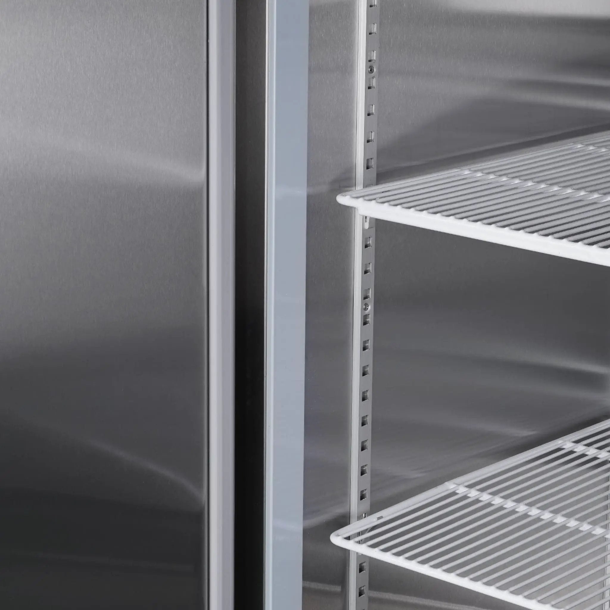 Heavy-Duty 54-Inch Stainless Steel 2-Door Reach-In Upright Commercial Freezer (SAK66598) by SAKSBY WHOLESALE