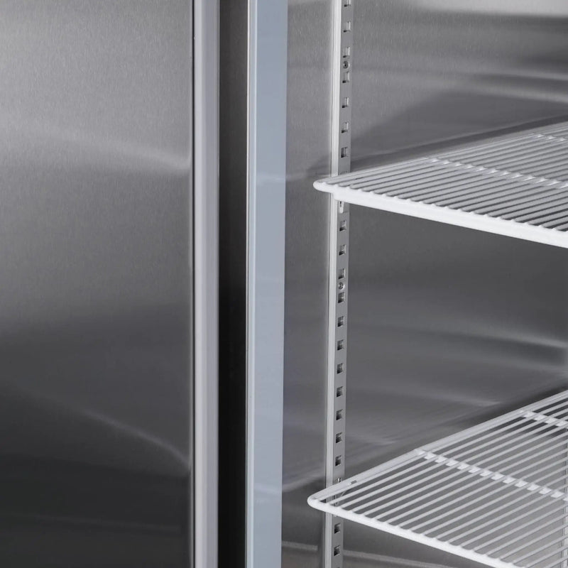 Heavy-Duty 54-Inch Stainless Steel 2-Door Reach-In Upright Commercial Freezer (SAK66598) by SAKSBY WHOLESALE