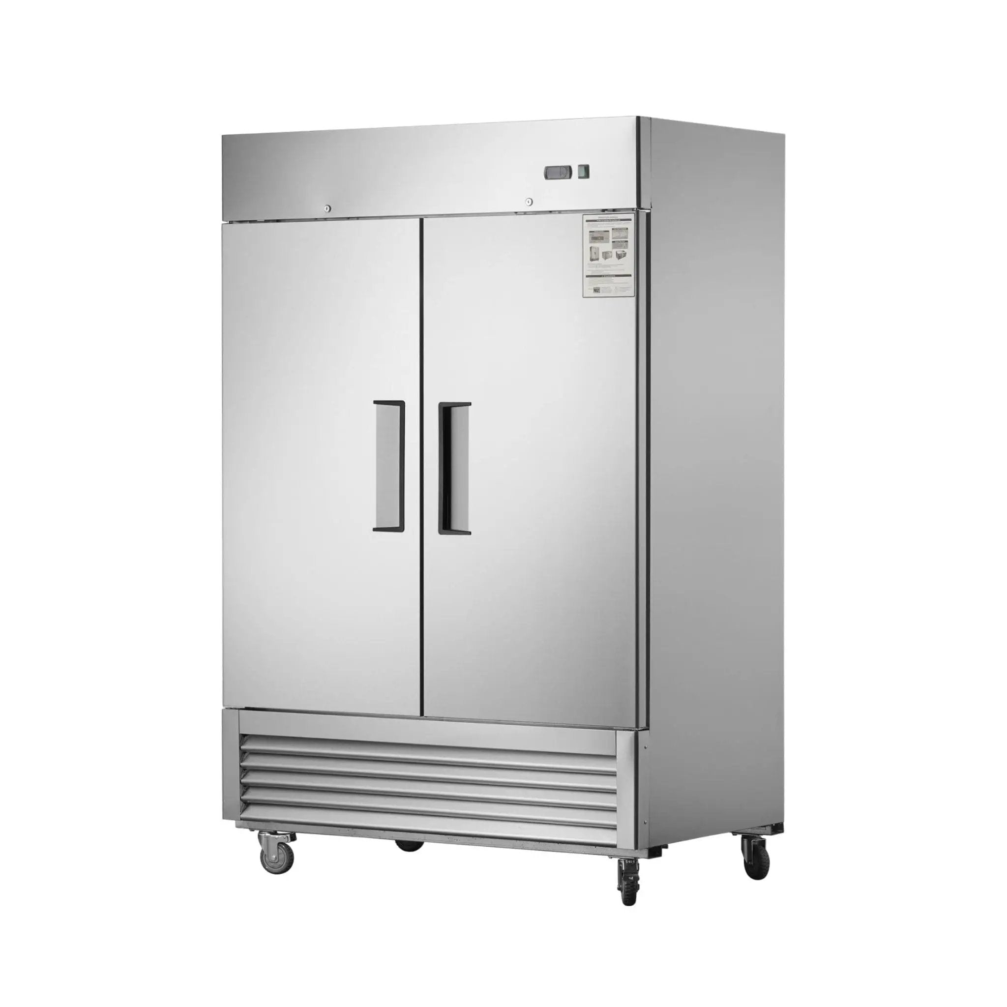 Heavy-Duty 54-Inch Stainless Steel 2-Door Reach-In Upright Commercial Freezer (SAK66598) by SAKSBY WHOLESALE