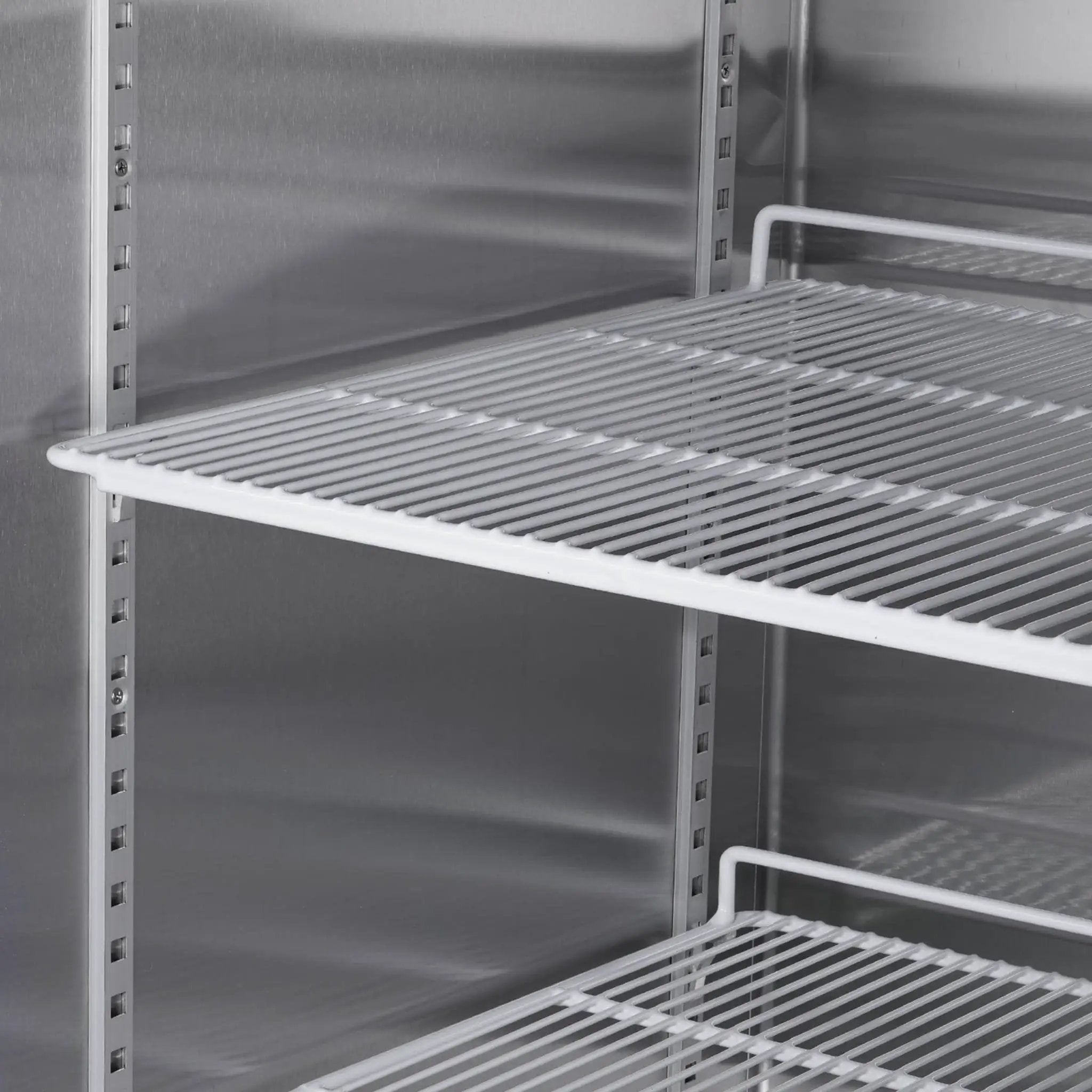 Heavy-Duty 54-Inch Stainless Steel 2-Door Reach-In Upright Commercial Freezer (SAK66598) by SAKSBY WHOLESALE