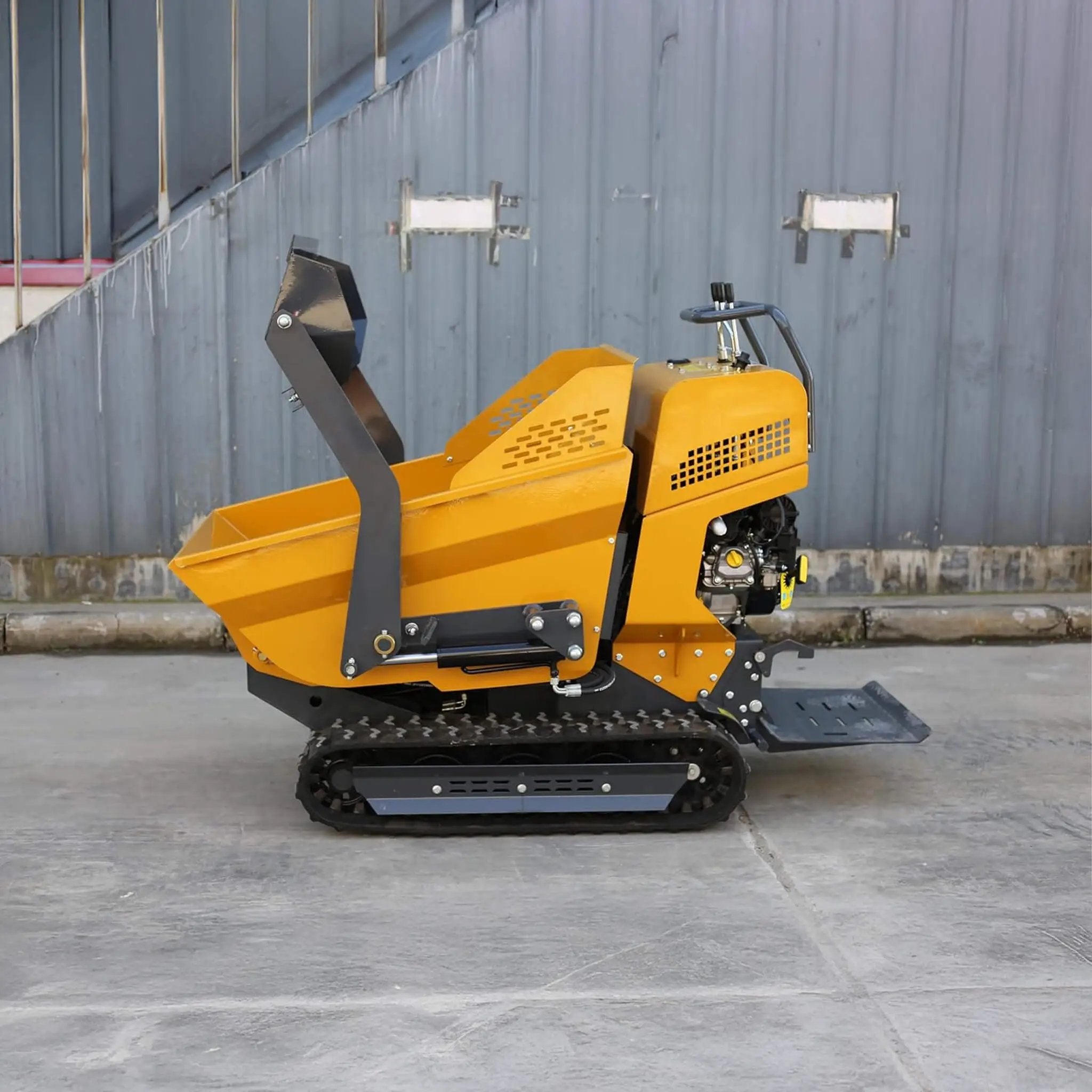Heavy-Duty 6.5HP 1100LBS Tracked Hydraulic Dumper With Shovel (SAK62780) by SAKSBY WHOLESALE