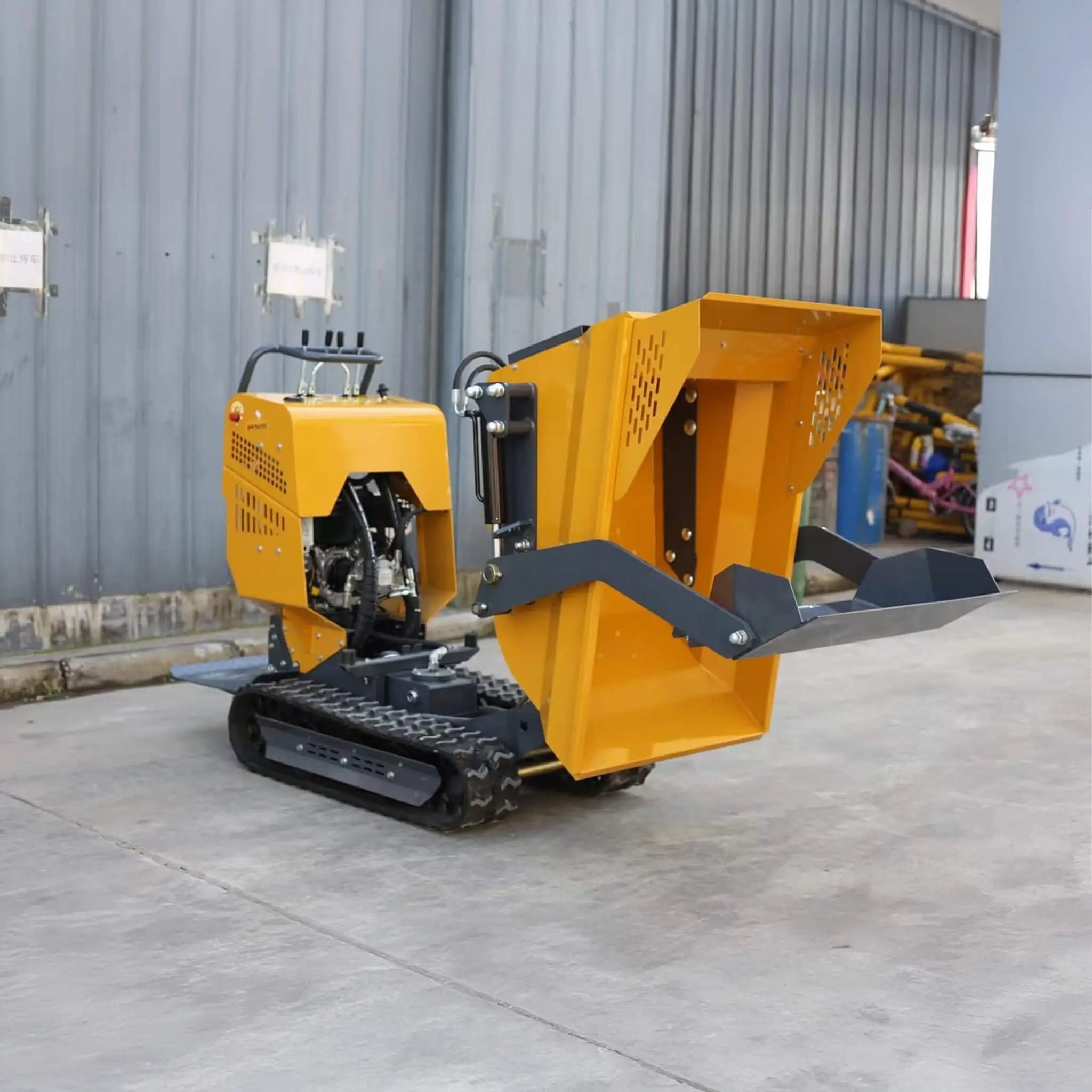 Heavy-Duty 6.5HP 1100LBS Tracked Hydraulic Dumper With Shovel (SAK62780) by SAKSBY WHOLESALE