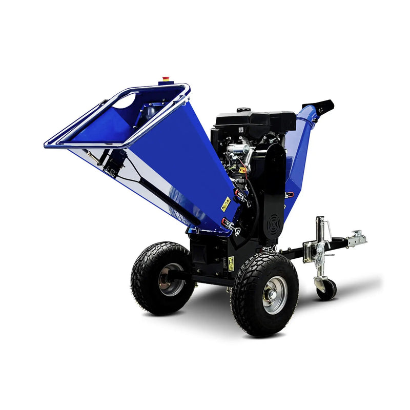Heavy-Duty 6-Inch 15HP 420CC Towable Gas Drum Wood Chipper Shredder With Electric Start (SAK50896) by SAKSBY WHOLESALE
