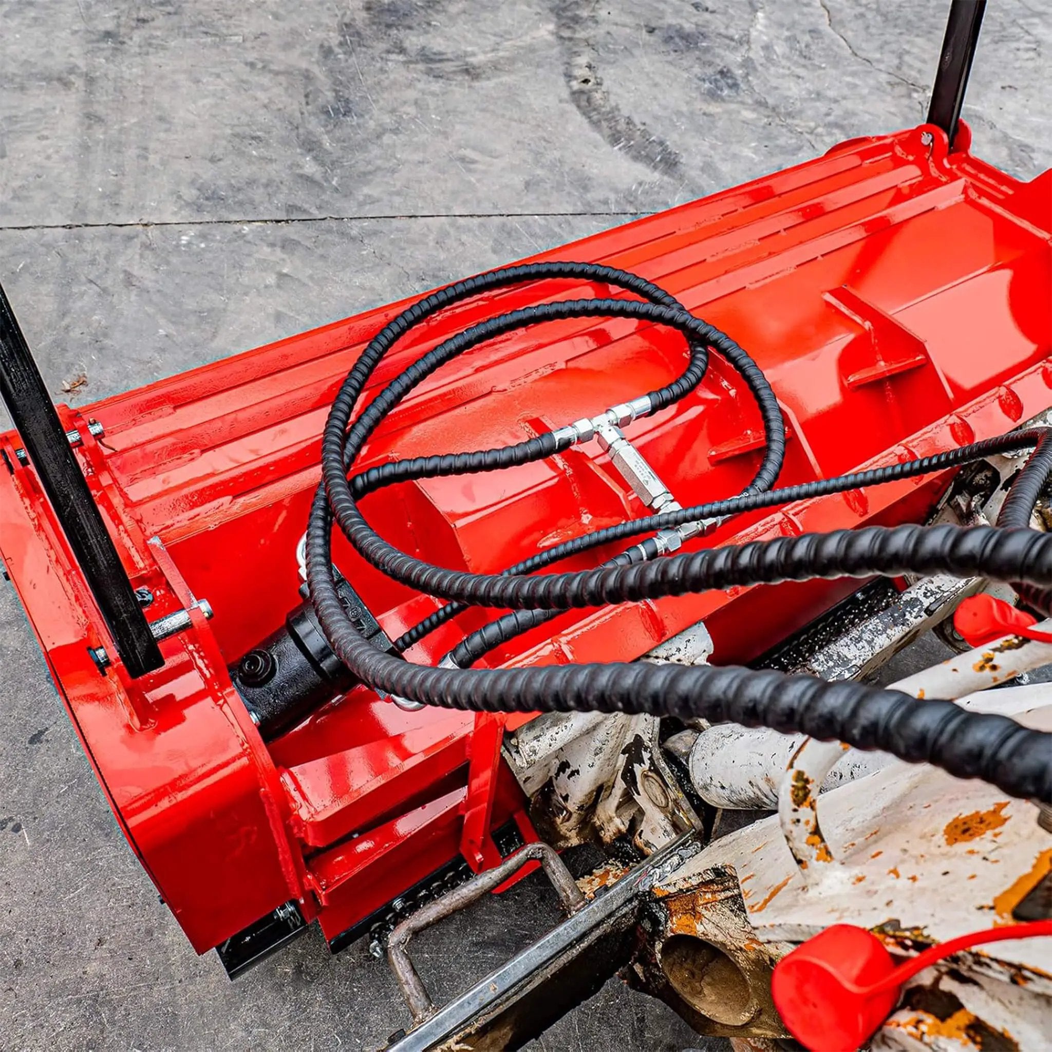 Heavy-Duty 60-Inch Hydraulic Forestry Mulcher Skid Steer Loader Attachment (SAK50792) by SAKSBY WHOLESALE