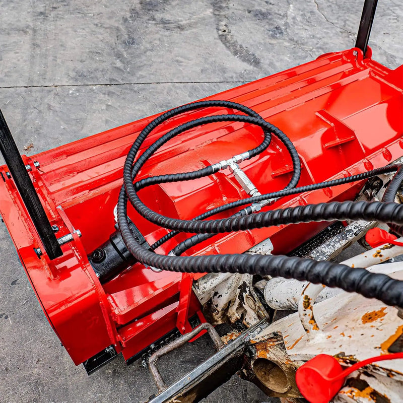Heavy-Duty 60-Inch Hydraulic Forestry Mulcher Skid Steer Loader Attachment (SAK50792) by SAKSBY WHOLESALE