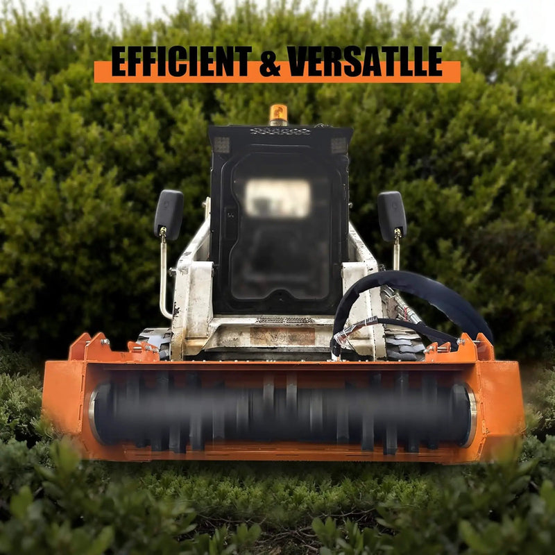 Heavy-Duty 60-Inch Hydraulic Skid Steer Loader Forestry Mulcher Attachment (SAK76249) by SAKSBY WHOLESALE